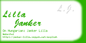 lilla janker business card